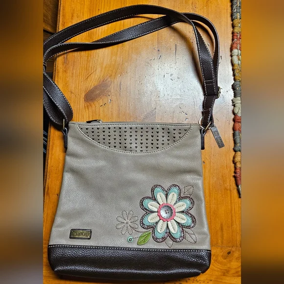 Chala Sweet Messenger Crossbody Bag with Floral Design - Picture 1 of 4